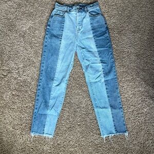 Pacsun High Rise Straight Two toned Jeans
